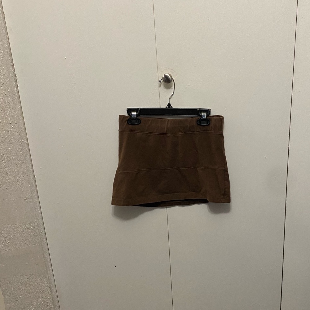 ❤️❤️ brown fitted mini skirt